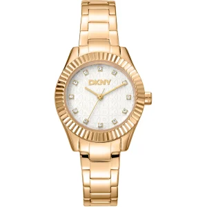 DKNY Chambers Glitz Gold Stainless Steel Ladies Watch