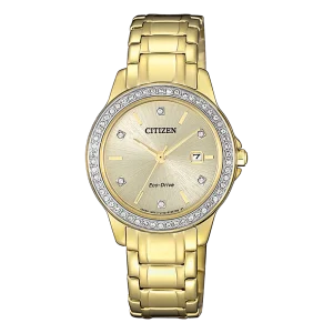 Citizen Classic Gold Crystal Design Ladies Watch