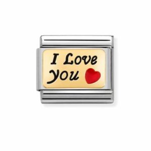 Nomination Charm 18k Gold I Love You