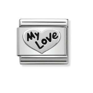 Nomination Charm Silver My Love in Heart