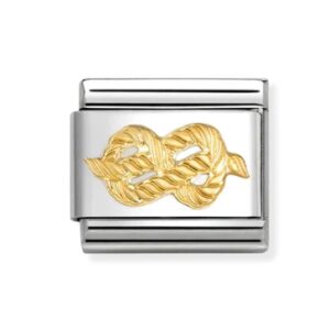 Nomination Charm 18k Gold Infinity Knot