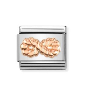 Nomination Charm 9k Rose Gold Infinite Rope