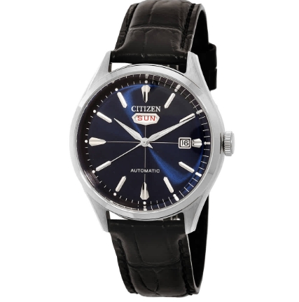 Citizen Automatic Leather Blue Dial Watch