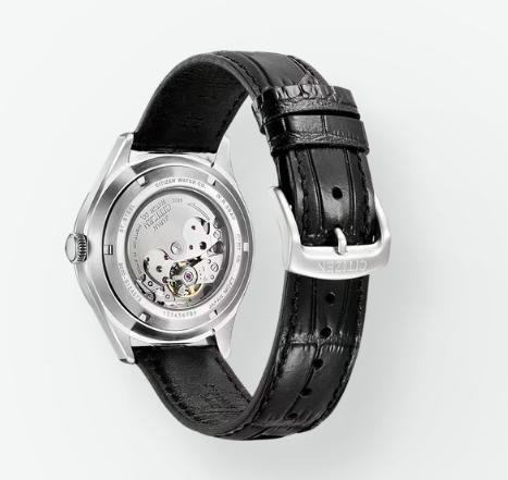 Citizen Automatic Leather Blue Dial Watch - Image 2