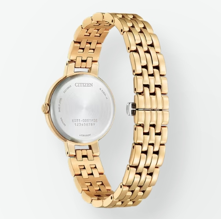 Citizen Eco-Drive Light Rose with Green Dial Ladies Watch - Image 3