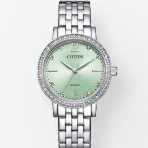 Citizen Stainless Steel Mint Green Analogue Ladies Watch