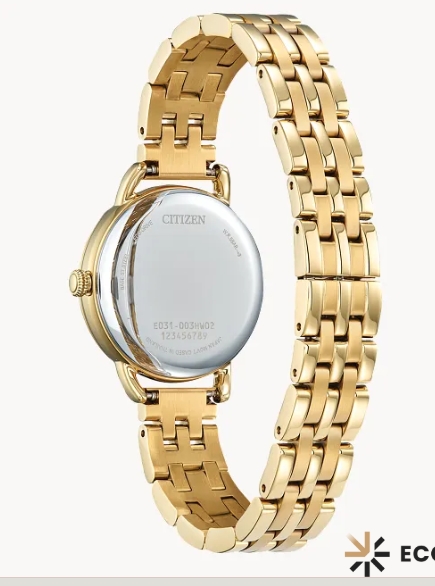 Citizen Gold Coin Edge Eco-Drive Ladies Watch - Image 3