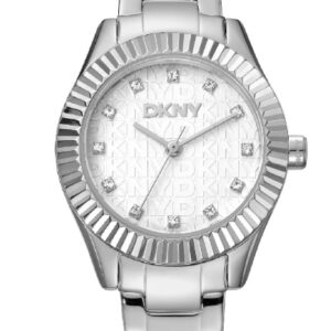 DKNY Chambers Glitz Silver Stainless Steel Ladies Watch