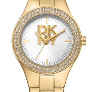 DKNY Parsons Glitz Gold Stainless Steel Ladies Watch