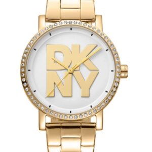 DKNY Gold Urban Soho Crystal Ladies Watch